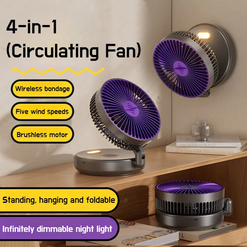 The Flux Mini: 4-in-1 Foldable Air Circulator