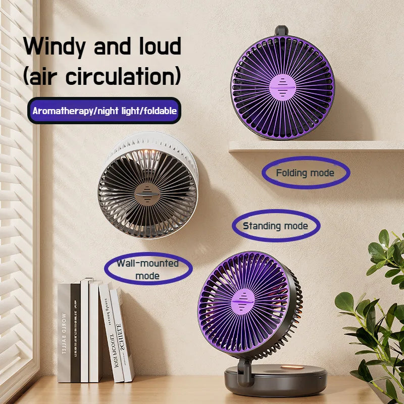 The Flux Mini: 4-in-1 Foldable Air Circulator