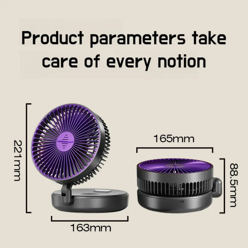The Flux Mini: 4-in-1 Foldable Air Circulator